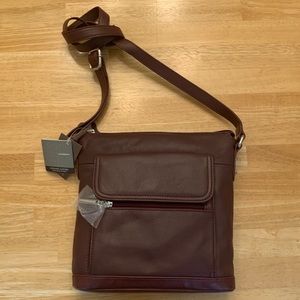 Brand New Wine-Colored Giani Bernini Crossbody Bag